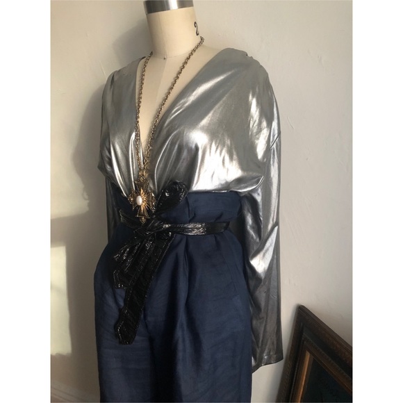 Vintage Tops - Vintage-Metallic Liquid-Top